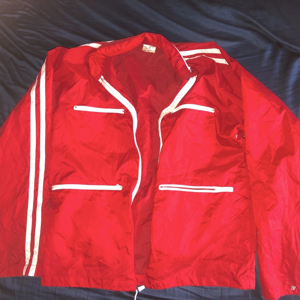 Vintage Red Windbreaker